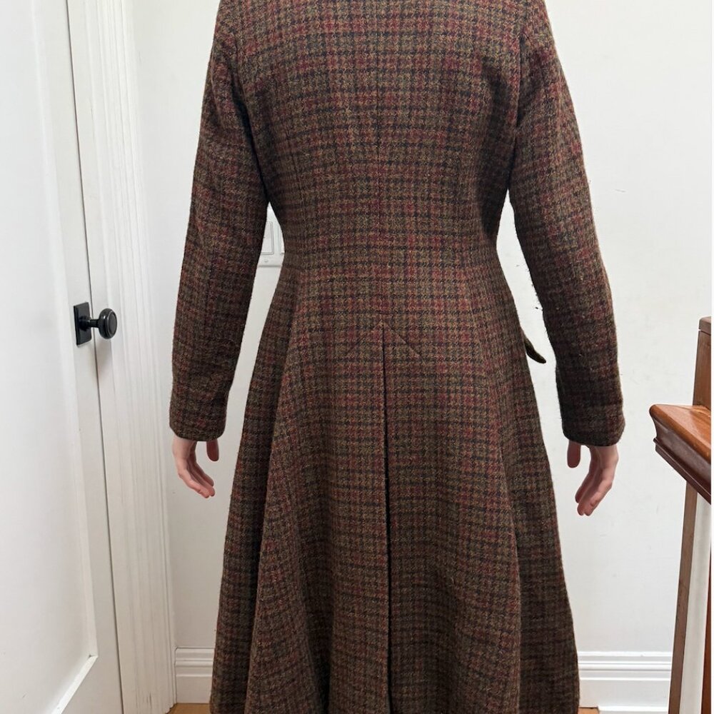 Lena Hoschek Lawrence Double-Breasted Harris Tweed Coat - Size L - Picture 7 of 15